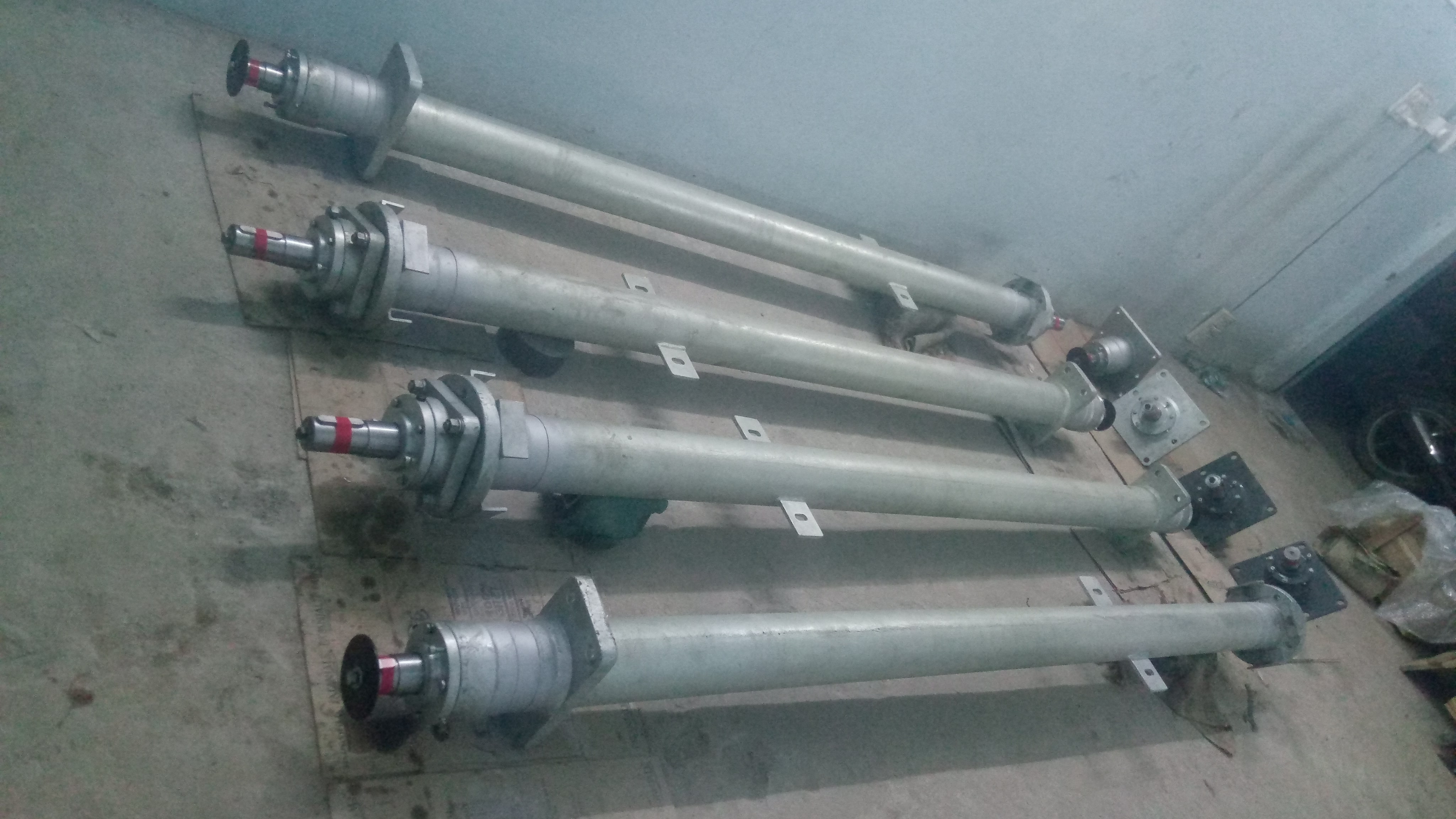 Machined shaft assemblies with a different finish